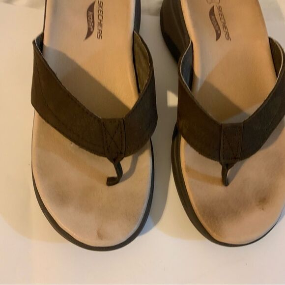 Sketchers Go Walk Sandals archfit size 6 brown - Picture 10 of 10